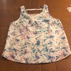 Summer cut out tank top